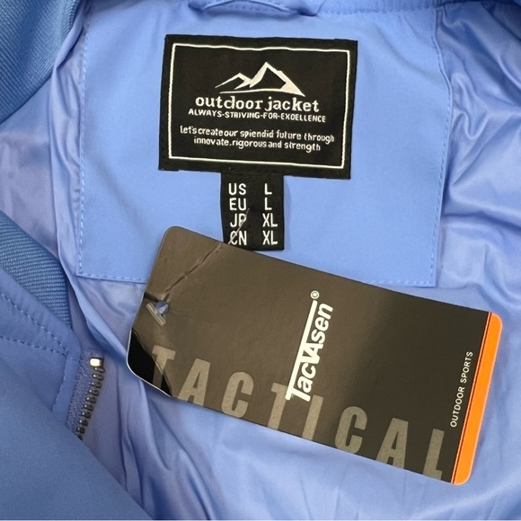 TacVasen Men's Quilted Puffer Jacket Lightweight Water Resistant Warm Coat L - Picture 6 of 9